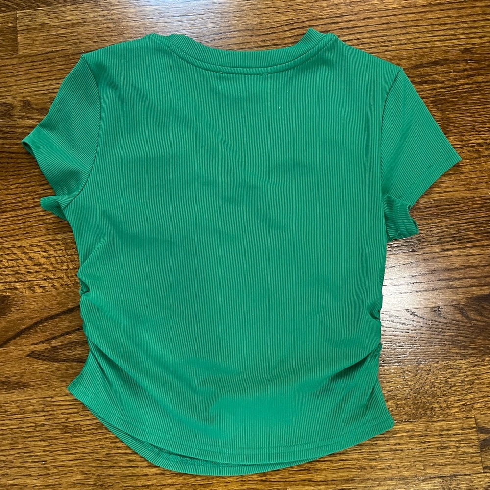 Cider Jade V-Neck Ribbed Tee - Picture 3 of 3
